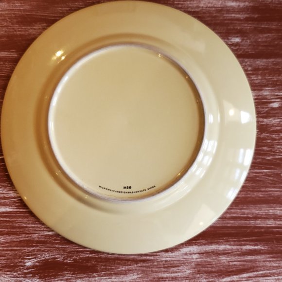 Martha Stewart MSE Basketweave Pale Yellow Dinner Plate 11" - Picture 4 of 5